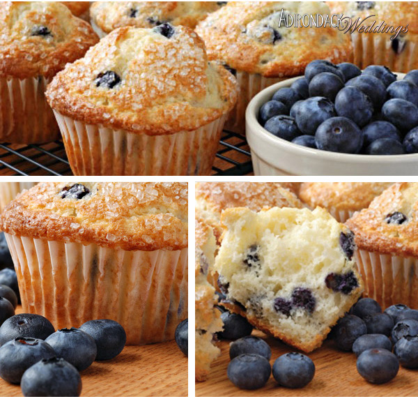 Blueberry Muffins | Adirondack Weddings Magazine