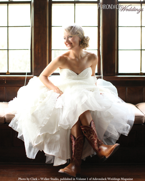 Cowboy Boots | As Seen in Volume 1 of Adirondack Weddings Magazine